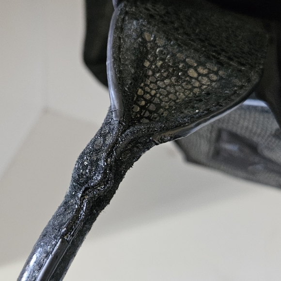 LikeNew!Tory Burch XXL Black Nylon and snake leather Tote bag - Picture 12 of 12